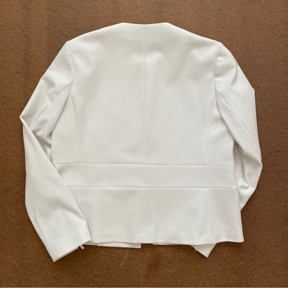 Zara Basic Collection White Business Casual Blazer Suit Jacket Size Small - Picture 7 of 10